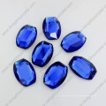 28mm Sapphier Oval Shape Glass Stone Flat Back Stones